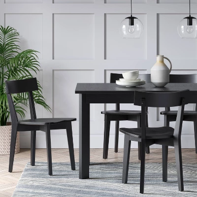Bombelli Modern Extendable Dining Table Black - Threshold™ Bombelli Modern Extendable Dining Table Black - Threshold™ -WarmWhisper Store GUEST 3e4e5ed7 6be6 47c1 9fa9 aca70393881c