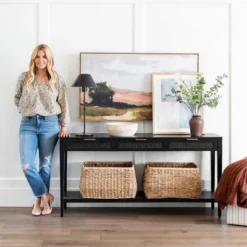 East Bluff Woven Drawer Console Table - Threshold™ Designed With Studio McGee -WarmWhisper Store GUEST 3fbfc6cc 1762 479f 85f6 5816e3ff493f