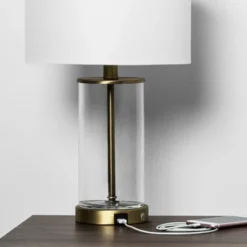 Fillable Accent With USB Table Lamp Brass - Threshold 2 Fillable Accent With USB Table Lamp Brass - Threshold -WarmWhisper Store GUEST 4230aee3 786a 4bde a46a 8ba460f4ad48