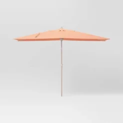 10'x6' Rectangular Market Patio Umbrella - Light Wood Pole - Threshold™ -WarmWhisper Store GUEST 427598f4 b2c9 461e bcfd 67f89a9a1441