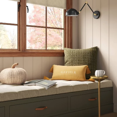 Gather Embroidered Herringbone Lumbar Throw Pillow Gold - Threshold™ Gather Embroidered Herringbone Lumbar Throw Pillow Gold - Threshold™ -WarmWhisper Store GUEST 4486416d dd62 4eab a7e7 a9224adc8fff