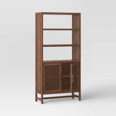 70.5" Warwick Storage Bookcase Brown - Threshold™ 70.5" Warwick Storage Bookcase Brown - Threshold™ -WarmWhisper Store GUEST 46ae97f5 fc29 41f5 892e 2cbc43ad251a