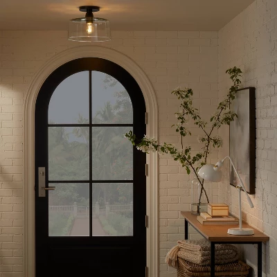 Glass Semi Flushmount Ceiling Light Black - Threshold™ designed with Studio McGee Glass Semi Flushmount Ceiling Light Black - Threshold™ Designed With Studio McGee -WarmWhisper Store GUEST 471628e3 400c 4e84 b550 55b7ad1e96f9