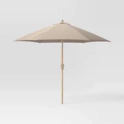 9'x9' Market Patio Umbrella - Light Wood Pole - Threshold™ 17 9'x9' Market Patio Umbrella - Light Wood Pole - Threshold™ -WarmWhisper Store GUEST 480e732e 53ce 47e9 9dab 21299bd1e353