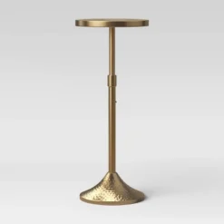 Lasker Patina Brass Drink Table Brass - Threshold™ -WarmWhisper Store GUEST 4ce6a8a2 ec0a 4ff8 a987 c943a4d32ee3