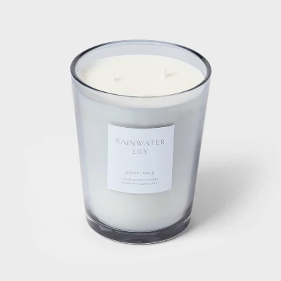 Colored Vase Glass with Dustcover Rainwater Lily Candle Gray - Threshold™ Colored Vase Glass With Dustcover Rainwater Lily Candle Gray - Threshold™ -WarmWhisper Store GUEST 4dd3a894 6c80 4248 a2de 93743bf8dee9