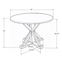 42" Litchfield Round Dining Table - Threshold™ 4 42" Litchfield Round Dining Table - Threshold™ -WarmWhisper Store GUEST 4e260b1e e098 4c94 aa81 80d76669bb73