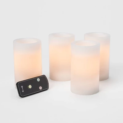 5" x 3" LED Flameless Black Wick Candle White - Threshold™ 5" X 3" LED Flameless Black Wick Candle White - Threshold™ -WarmWhisper Store GUEST 4f4bc415 cf40 4984 9fbc 183d952aa85d
