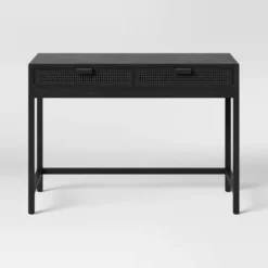 Minsmere Writing Desk With Drawers Black - Threshold™ -WarmWhisper Store GUEST 5094eea6 5a0c 4f67 9925 b2109f6d1141