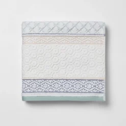 Pattern Filled Stripe Towel Blue - Threshold 4 Pattern Filled Stripe Towel Blue - Threshold -WarmWhisper Store GUEST 50f19a60 e619 4f20 adcc 10d255eeb751