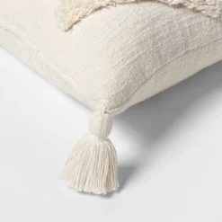 Oblong Tufted Diamond Tassel Decorative Throw Pillow Natural - Threshold™ 2 Oblong Tufted Diamond Tassel Decorative Throw Pillow Natural - Threshold™ -WarmWhisper Store GUEST 5187fb9d 3b02 4799 94fc 4ae5ac0a728c