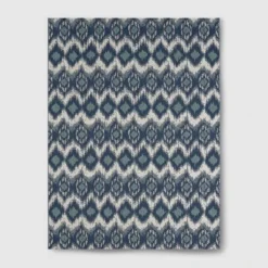 Ikat Outdoor Rug Blue - Threshold™ -WarmWhisper Store GUEST 53e27868 ec29 44a9 b115 063433caf84c