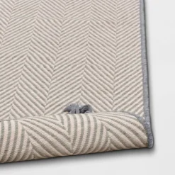 5' X 7' Herringbone Outdoor Rug Ivory/Cashmere Gray - Threshold™ Designed With Studio McGee -WarmWhisper Store GUEST 557b60d7 6a54 41fa a341 881c14c0a970