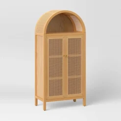 Woven Arched Wood Cabinet - Threshold™ -WarmWhisper Store GUEST 55ee5cc0 3aff 4967 be03 2e31c724f280