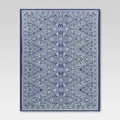 Tapestry Outdoor Rug Blue - Threshold™ -WarmWhisper Store GUEST 5659ba62 520f 4c00 af8e 5133536a767d