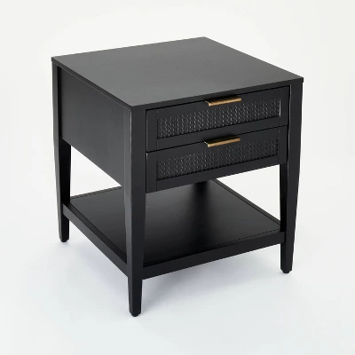 East Bluff 2 drawers Woven Accent Table Black - Threshold™ designed with Studio McGee East Bluff 2 Drawers Woven Accent Table Black - Threshold™ Designed With Studio McGee -WarmWhisper Store GUEST 575de8be 7e88 4543 b84c fdce79d39cf3