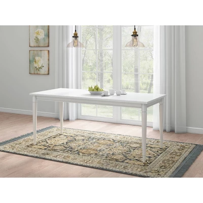 72" Cambridge Farmhouse Fully Painted Turned Leg Rectangular Dining Table White - Threshold™ 72" Cambridge Farmhouse Fully Painted Turned Leg Rectangular Dining Table White - Threshold™ -WarmWhisper Store GUEST 58e8943c f961 4759 ba85 7f79051533b8
