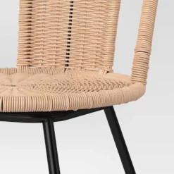 Olivine Rounded Back Woven Counter Height Barstool With Metal Legs Natural - Threshold™ -WarmWhisper Store GUEST 5949886b 57d5 4406 a52b 22ed21a1051e