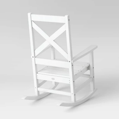 Shawboro POLYWOOD Patio Rocking Chair - White - Threshold™ Shawboro POLYWOOD Patio Rocking Chair - White - Threshold™ -WarmWhisper Store GUEST 5f31549b d304 4ea1 8c2d 2563284f6791