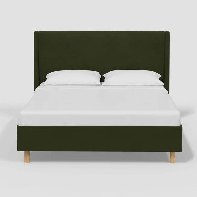 Encino Wingback Platform Bed in Dry Velvet - Threshold™ designed with Studio McGee Encino Wingback Platform Bed In Dry Velvet - Threshold™ Designed With Studio McGee -WarmWhisper Store GUEST 605294c1 0c90 474f 9659 7fd4933f3a06