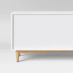 Organic Caned TV Stand For TVs Up To 65" White - Threshold™ -WarmWhisper Store GUEST 6064e0fb 4847 48a7 8be0 7066a2d504f6