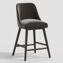 Geller Counter Height Barstool In Shiny Velvet - Threshold™ -WarmWhisper Store GUEST 60c08173 838a 4095 a401 7b536564fa97