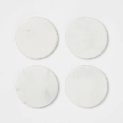 4pk Marble Coasters White - Threshold™ 4pk Marble Coasters White - Threshold™ -WarmWhisper Store GUEST 637cb091 4c4f 4ade a059 3bf46991e130