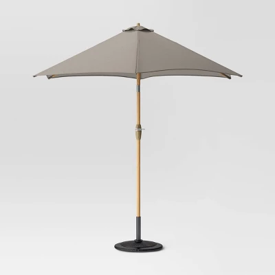 9'x9' Market Patio Umbrella - Light Wood Pole - Threshold™ 9'x9' Market Patio Umbrella - Light Wood Pole - Threshold™ -WarmWhisper Store GUEST 63fceac0 63ea 47a8 9bbc 8fa650bebfc2