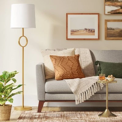 Metal Ring Floor Lamp Brass (Includes LED Light Bulb) - Threshold™ Metal Ring Floor Lamp Brass (Includes LED Light Bulb) - Threshold™ -WarmWhisper Store GUEST 6417913e d44e 44a7 9aff b8d3108e9e36