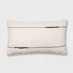 Embroidered Thin Line Lumbar Throw Pillow - Threshold™ -WarmWhisper Store GUEST 65d64074 7499 45ac befe a34c208bf04d