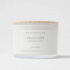 Wood Lidded Glass Wellness Grateful Candle - Threshold™ 2 Wood Lidded Glass Wellness Grateful Candle - Threshold™ -WarmWhisper Store GUEST 6600c96d 154d 4784 9301 47715a63ff42