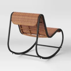 Wexler Wicker Rocking Chair - Black - Threshold™ -WarmWhisper Store GUEST 674c4ead 3e78 4e84 ae15 1346e9637109