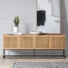Belmar Woven TV Stand For TVs Up To 60" Natural - Threshold™
