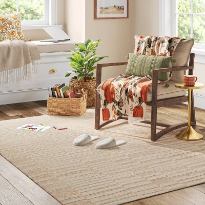 5'x7' Handloom Tufted Wool Area Rug Heathered Cream - Threshold™ 5'x7' Handloom Tufted Wool Area Rug Heathered Cream - Threshold™ -WarmWhisper Store GUEST 69738a96 1a06 4e4d b1d5 2ed4ff8b9d56