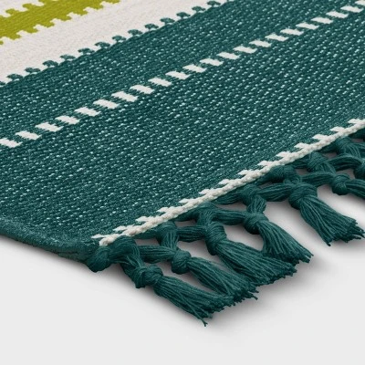 7'x10' Textural Stripe Rectangular Woven Outdoor Area Rug Light Green - Threshold™ 7'x10' Textural Stripe Rectangular Woven Outdoor Area Rug Light Green - Threshold™ -WarmWhisper Store GUEST 69c5aa8b 3e4c 4c97 b891 97a4d3c01b76