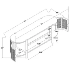 Portola Hills Caned Door TV Stand For TVs Up To 60" - Threshold™ Designed With Studio McGee -WarmWhisper Store GUEST 6a70e9c2 1448 487f a332 1f397d50b5ae