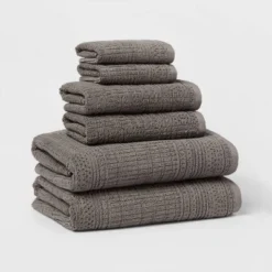 6pc Modern Bath Towels And Washcloths Set - Threshold™ -WarmWhisper Store GUEST 6b75e890 90c7 48cb 9d0f 33d4676a2608