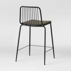 Set Of 2 Sodra Rounded Seat Wire Counter Height Barstool Black - Threshold™ -WarmWhisper Store GUEST 6b7f294e b01b 43f7 ab3c d0ae1779d18d