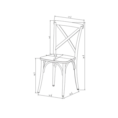 Set of 2 Malden French Bistro Dining Chair Matte Black - Threshold™ Set Of 2 Malden French Bistro Dining Chair Matte Black - Threshold™ -WarmWhisper Store GUEST 6b977508 73a9 4116 9e94 2128bb0c2126