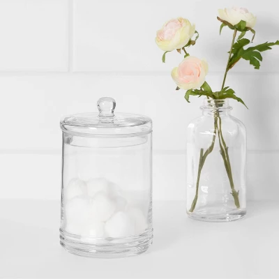 Medium Canister Apothecary Glass Clear - Threshold™ Medium Canister Apothecary Glass Clear - Threshold™ -WarmWhisper Store GUEST 6bc59f06 5967 4d31 8ed2 3b2af7c0122b