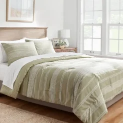 Cotton Woven Stripe Comforter & Sham Set - Threshold™