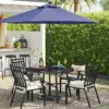 9'x9' Market Solar Patio Umbrella - Black Pole - Threshold™