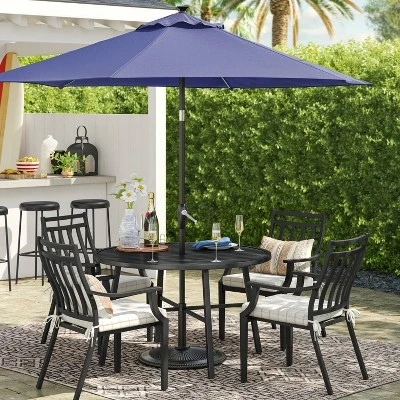 9'x9' Market Solar Patio Umbrella - Black Pole - Threshold™ 9'x9' Market Solar Patio Umbrella - Black Pole - Threshold™ -WarmWhisper Store GUEST 6c9294df 5383 4e8f a9e2 4c99c6b844ab 1