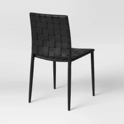 Wellfleet Woven Leather Metal Base Dining Chair - Threshold™ 3 Wellfleet Woven Leather Metal Base Dining Chair - Threshold™ -WarmWhisper Store GUEST 6d59ee03 4e98 40d3 8283 9f9d59e1aec5