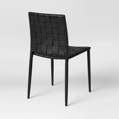 Wellfleet Woven Leather Metal Base Dining Chair - Threshold™ Wellfleet Woven Leather Metal Base Dining Chair - Threshold™ -WarmWhisper Store GUEST 6d59ee03 4e98 40d3 8283 9f9d59e1aec5