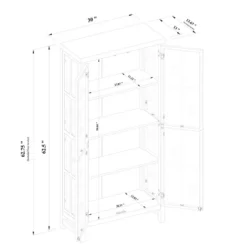 Bountiful Wood And Glass Tall Cabinet - Threshold™ Designed With Studio McGee 5 Bountiful Wood And Glass Tall Cabinet - Threshold™ Designed With Studio McGee -WarmWhisper Store GUEST 6ee1338d 097f 4cfb b2df da976038b2e6