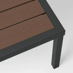 Bryant 2pc Faux Wood Patio Loveseat & Coffee Table - Gray/Natural - Threshold™ -WarmWhisper Store GUEST 6f5e500e 49d6 4462 9caf 11a4e3e8e2a1