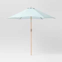 9'x9' Market Patio Umbrella - Light Wood Pole - Threshold™ 6 9'x9' Market Patio Umbrella - Light Wood Pole - Threshold™ -WarmWhisper Store GUEST 6f6208b7 69b3 4860 8b1c 0efc735fa205
