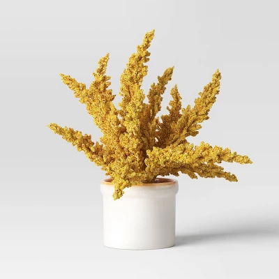 Goldenrod Artificial Plant Arrangement in Ceramic Pot - Threshold™ Goldenrod Artificial Plant Arrangement In Ceramic Pot - Threshold™ -WarmWhisper Store GUEST 6f7ff42e 4b82 496f aa1d f99e4419731e