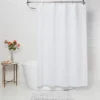 Woven Stripe Shower Curtain White - Threshold™